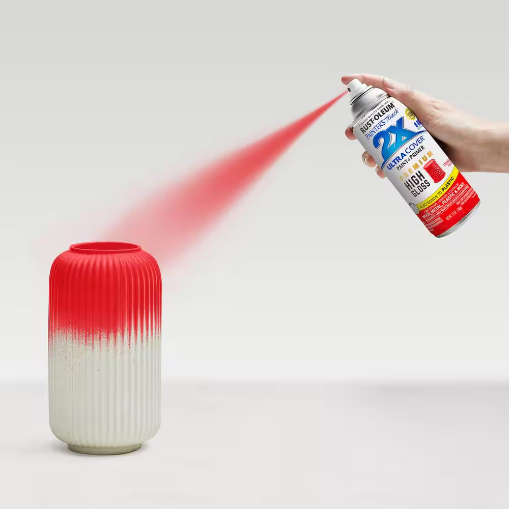 12 Oz. High Gloss Strawberry Fields Ultra Cover General Purpose Spray Paint (Cas