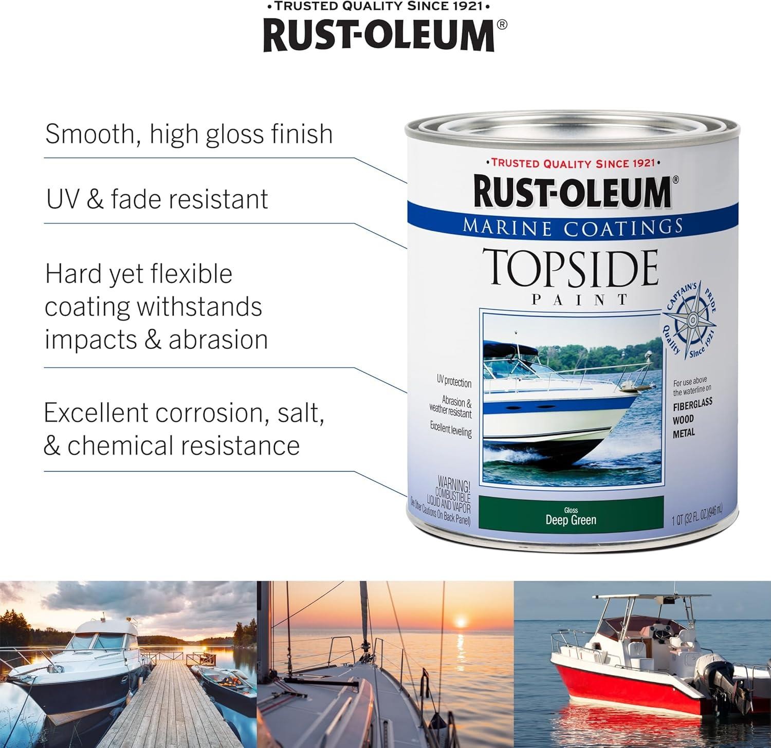 Rust-Oleum Marine Topside Paint- 1 Quart