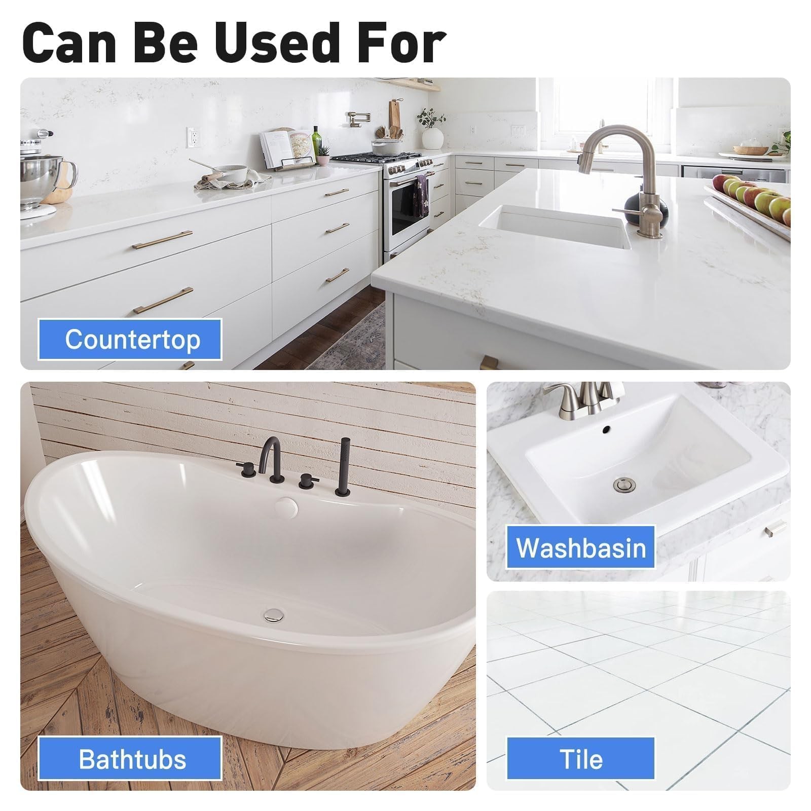 DWIL Tile Paint, Tub and Refinishing Kit 33 Fl Oz (Pack of 1), White