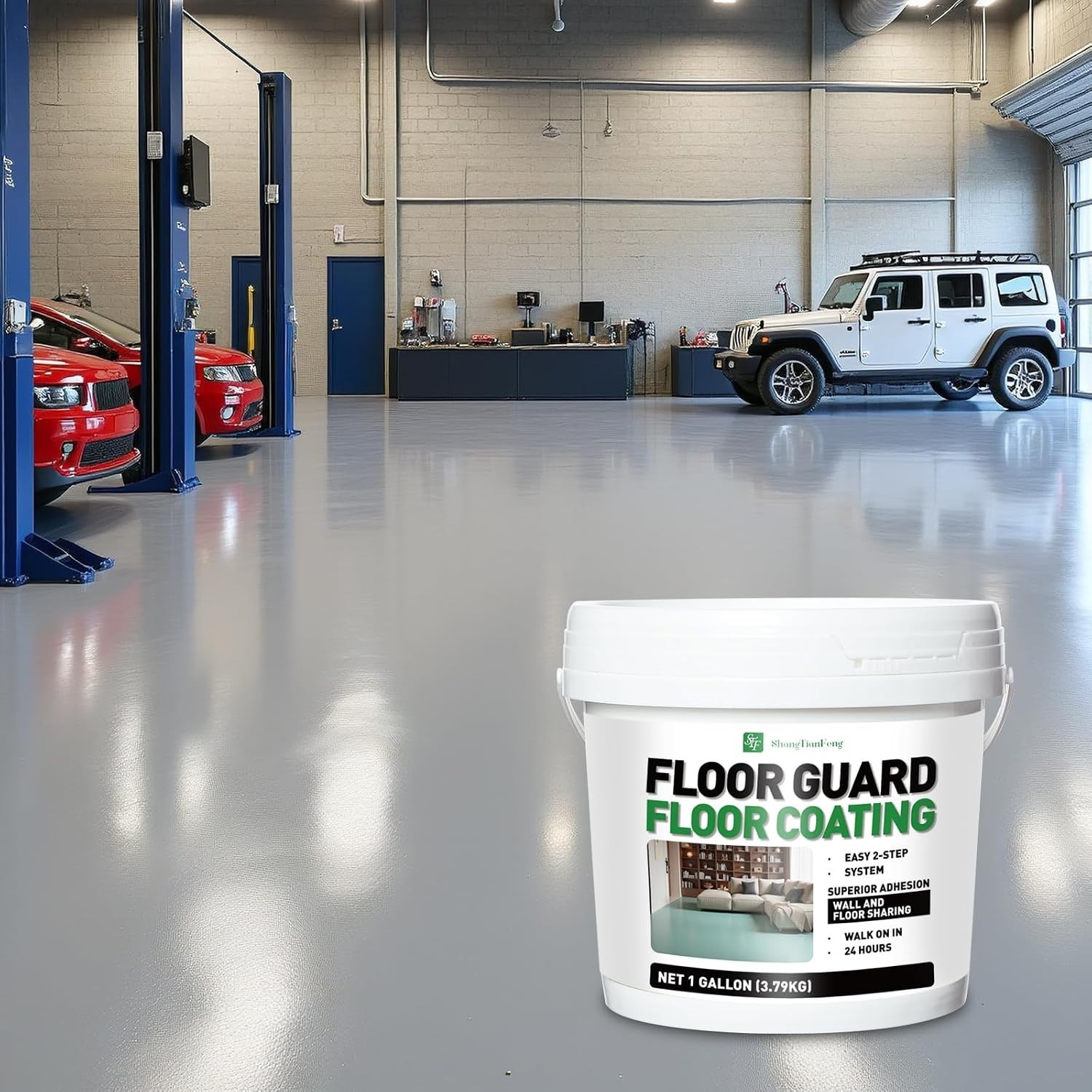 Versatile 1 Gallon Smoke Grey Floor Coating – Fueling Durability for All Spaces