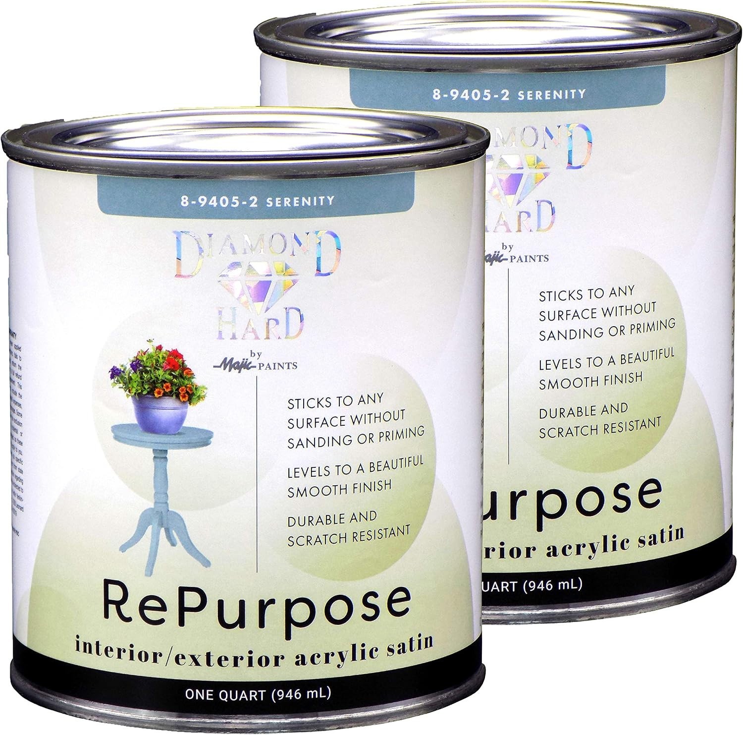 Interior/Exterior Satin Furniture Paint, Serenity Teal