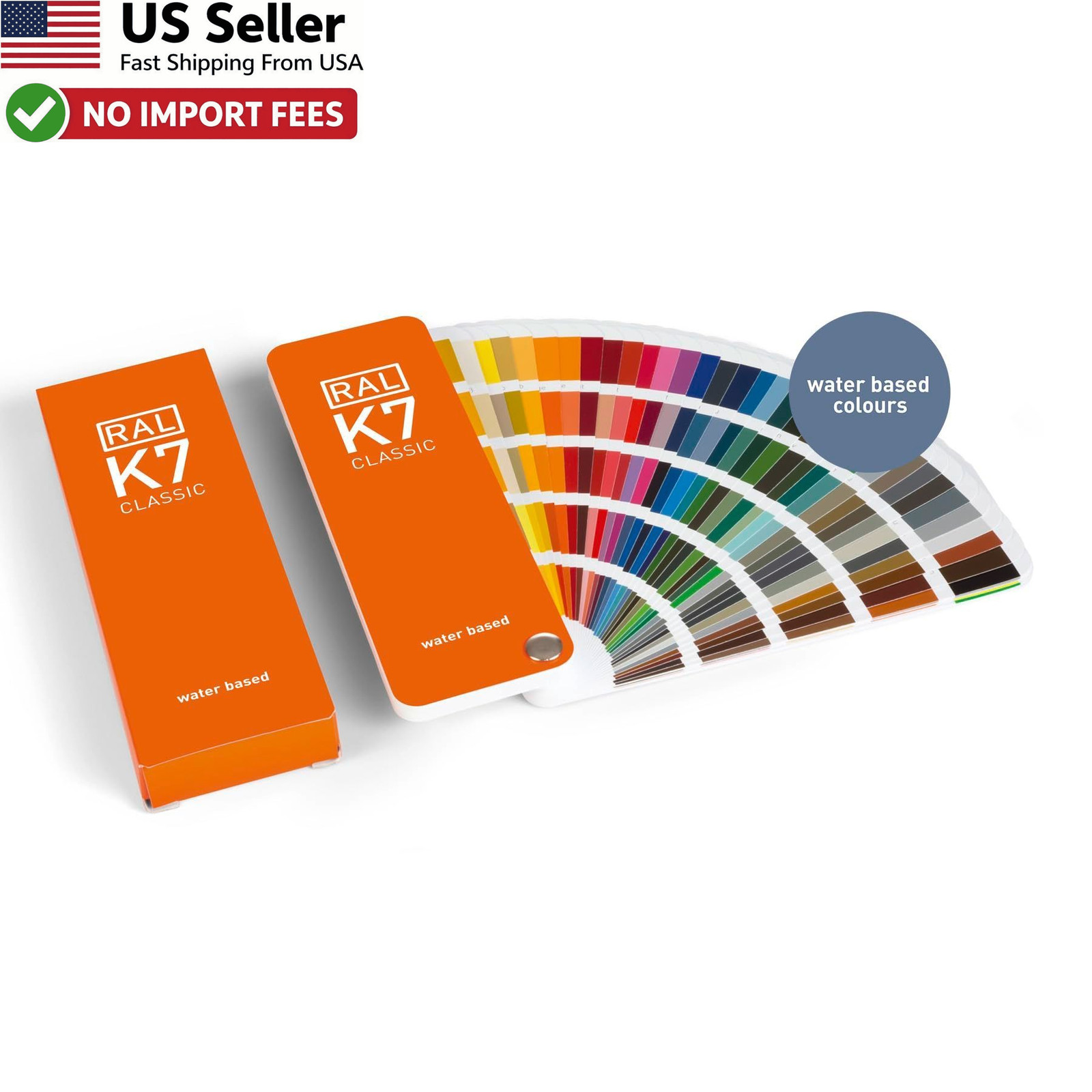 RAL K7 Color Chart 216 Colors Gloss Classic Fan Deck in 5 Languages German EN
