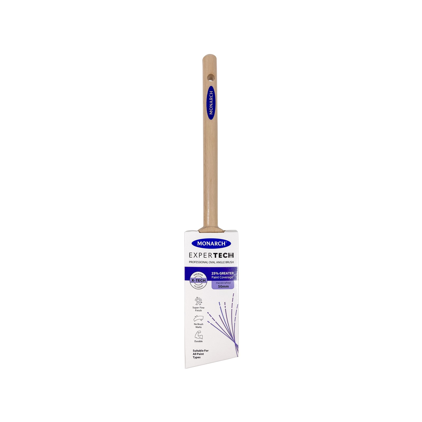 Monarch Expertech 50mm X-Tech Oval Angle Paint Brush