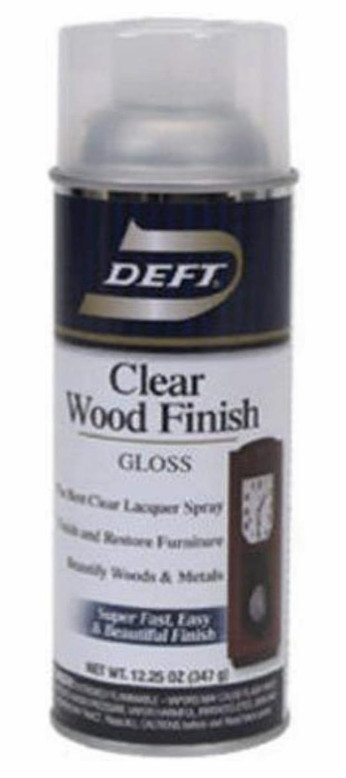 Deft Interior Clear Wood Finish Gloss Lacquer, 12.25-Ounce Aerosol Spray