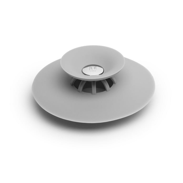 LOT OF 4 Umbra Flex Drain Stop Hair Catcher Gray