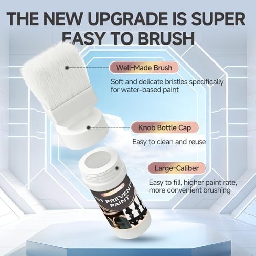 2-in-1 Black Rust Converter & Metal Primer (5.29 Oz) with Brush, Anti-Rust Co…