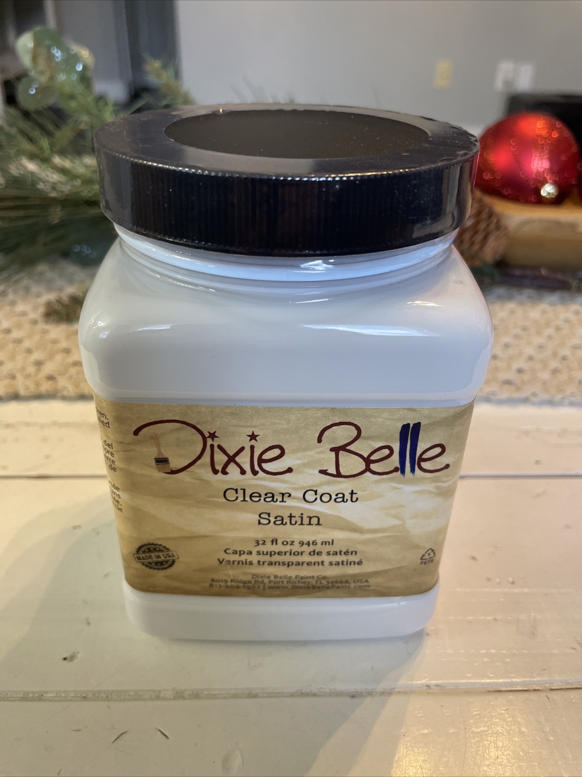 DIXIE BELLE SILK ALL IN ONE PAINT FURNITURE CABINET DIY CRAFTS ~WHITECAP~