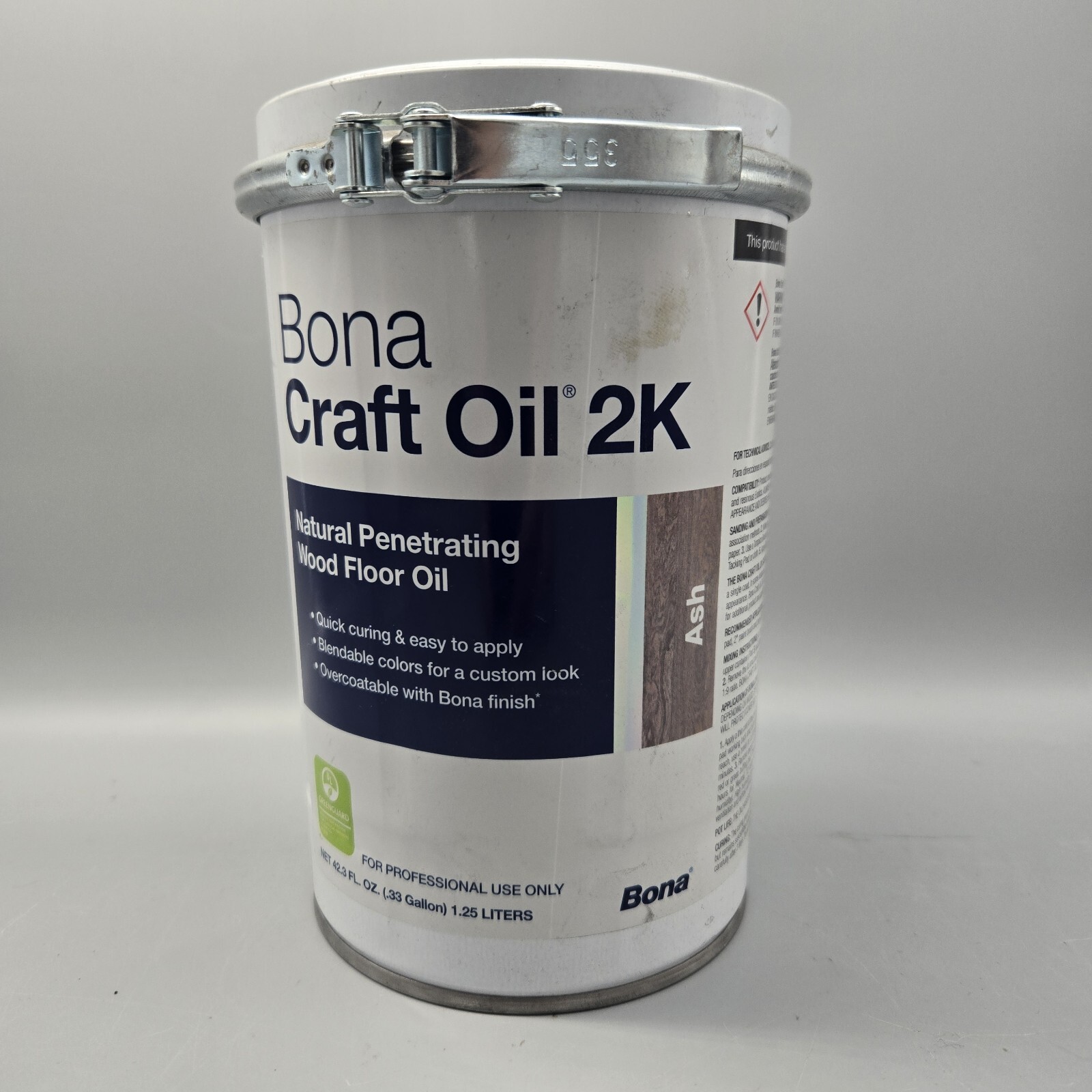 Ash Bona Craft Oil 2K Wood Floor Oil 1.25 Liter Size