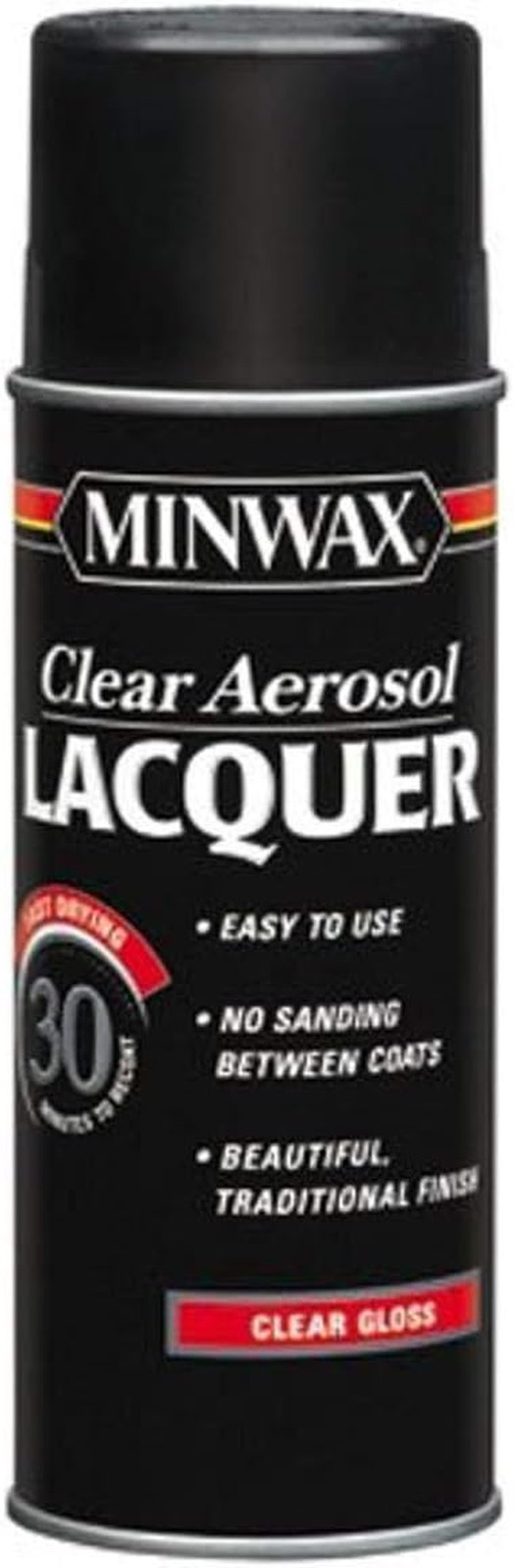 15200 Gloss Brushing Lacquer Spray, Clear, 12.25-Ounce