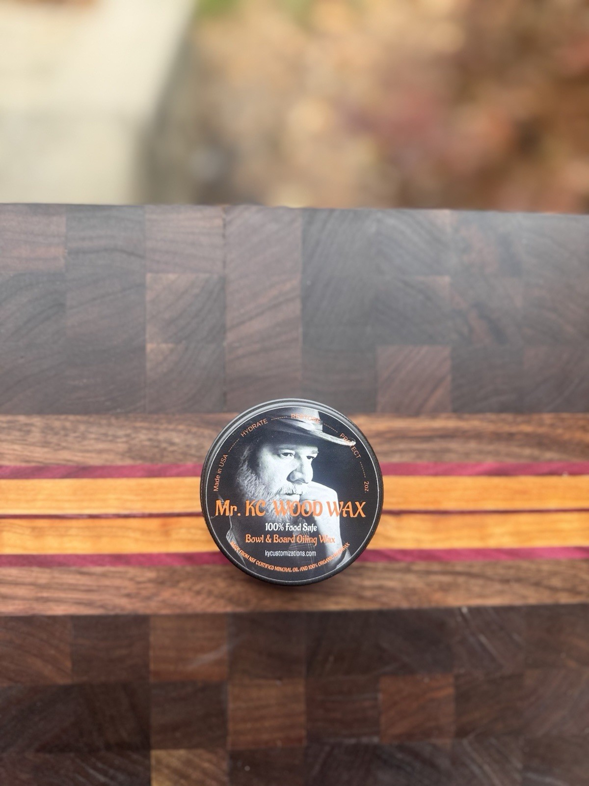 Board Conditioner/100% Natural Capping Beeswax/Hydrates And Protects. Food-safe