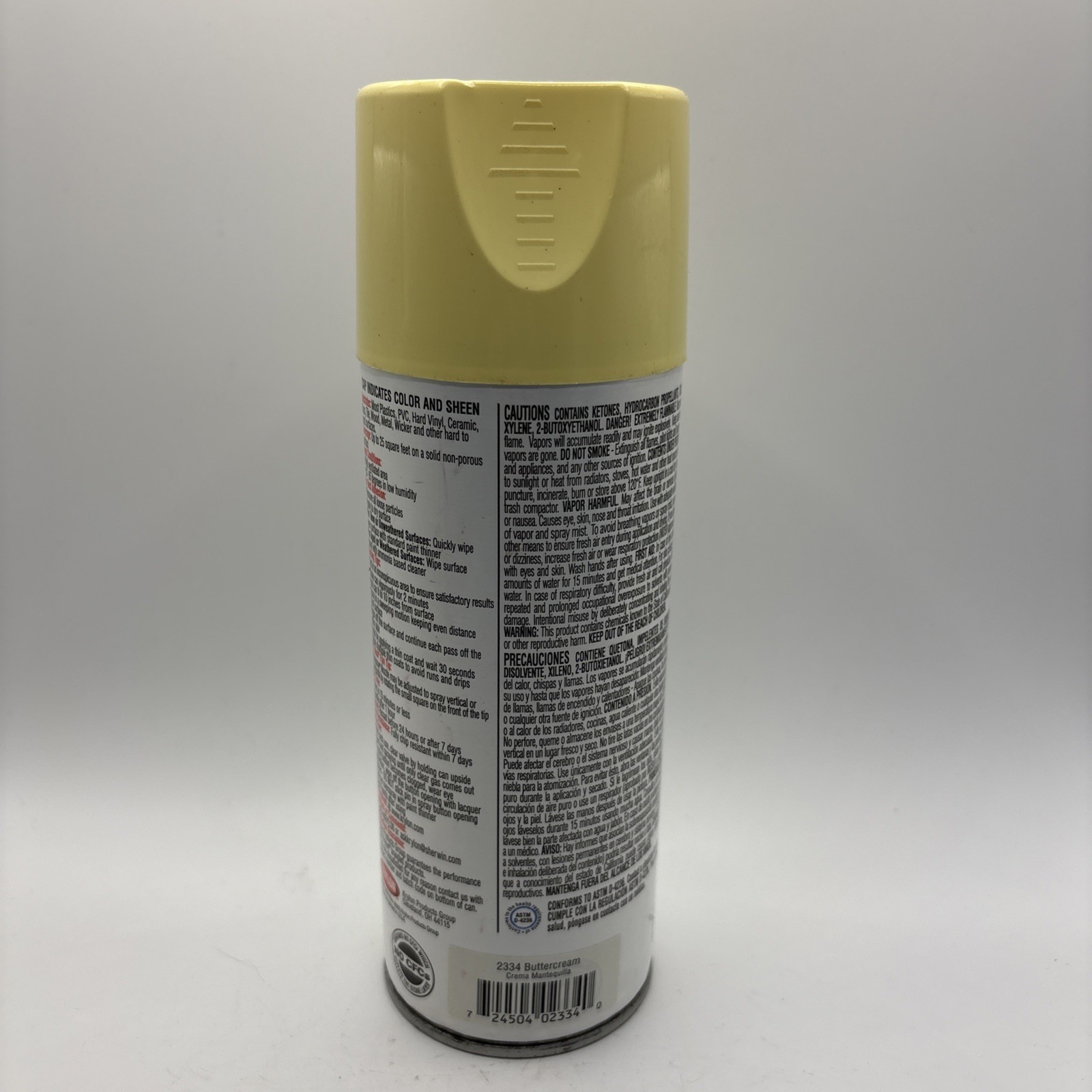 Krylon Fusion Spray Paint Buttercream 2334 12oz Plastic Metal Wood Ceramic Used