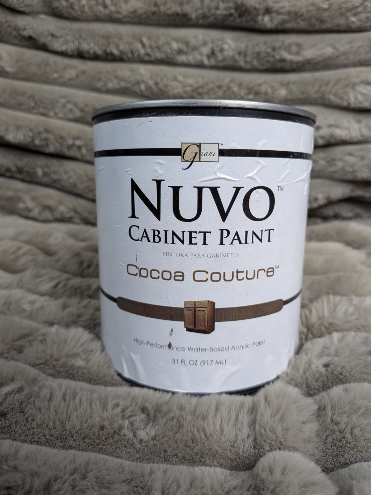 Water based Acrylic Cabinet Paint Brown Chocolate Nuvo Cocoa Couture Quart