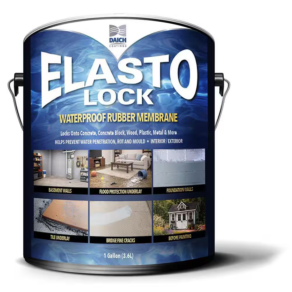 1 Gal. Gray Exterior Damp-Proof Rubber Membrane Coating and Waterproofer