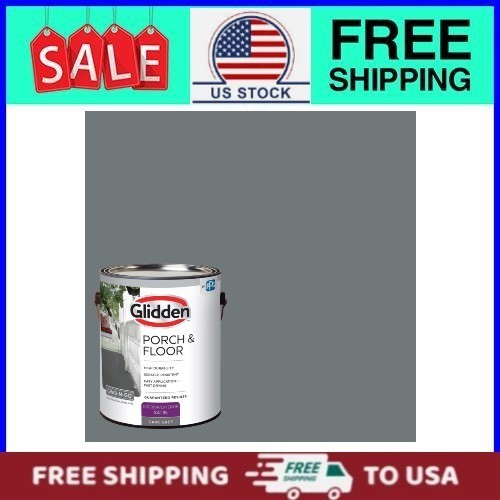 Glidden Porch & Floor 1 gal. Dark Gray Satin Interior/Exterior Paint with Primer