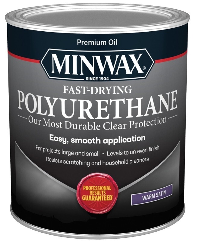 NEW MINWAX QUART CLEAR WARM SATIN OIL BASED FAST DRY POLYURETHANE 8995748