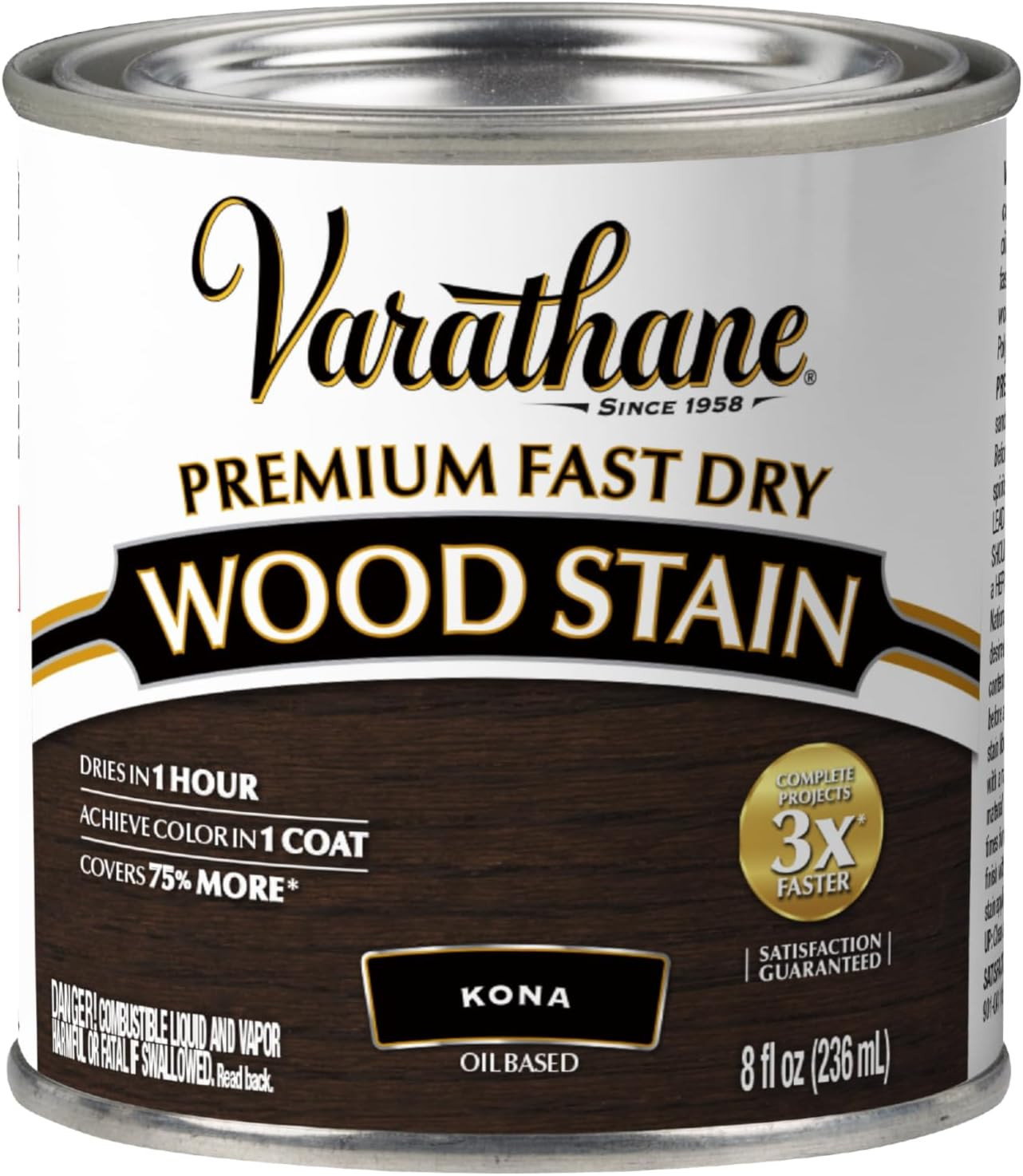 Premium Fast Dry Wood Stain | 1 Hour Dry Time | 1 Coat Color | Interior Wood Sta
