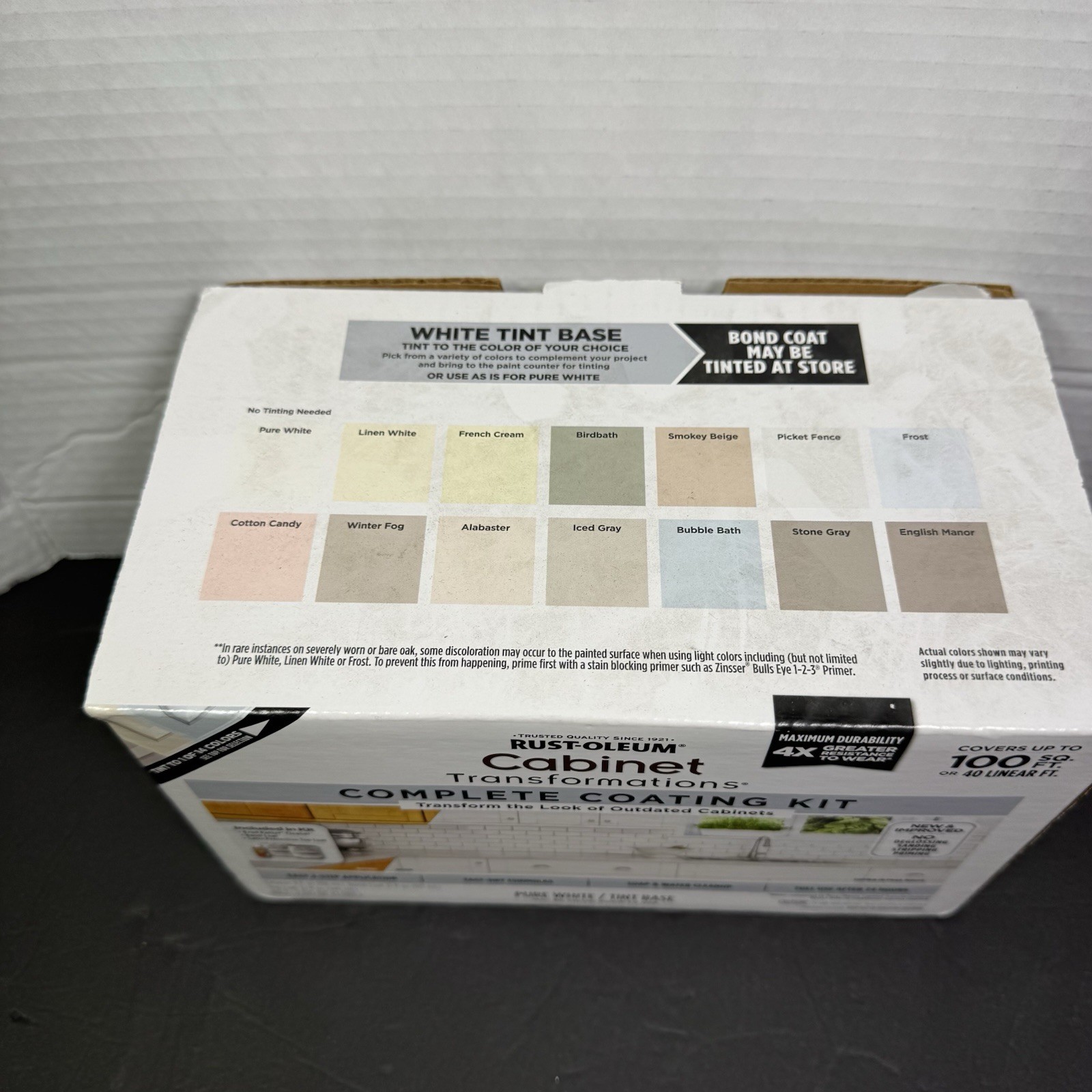 Rust-Oleum Cabinet Transformations Pure White Tint Base Cabinet Refinishing 🔥