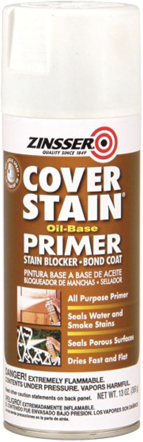 Zinsser 3608 Cover Stain Oil Base Primer Spray, 13 oz, White