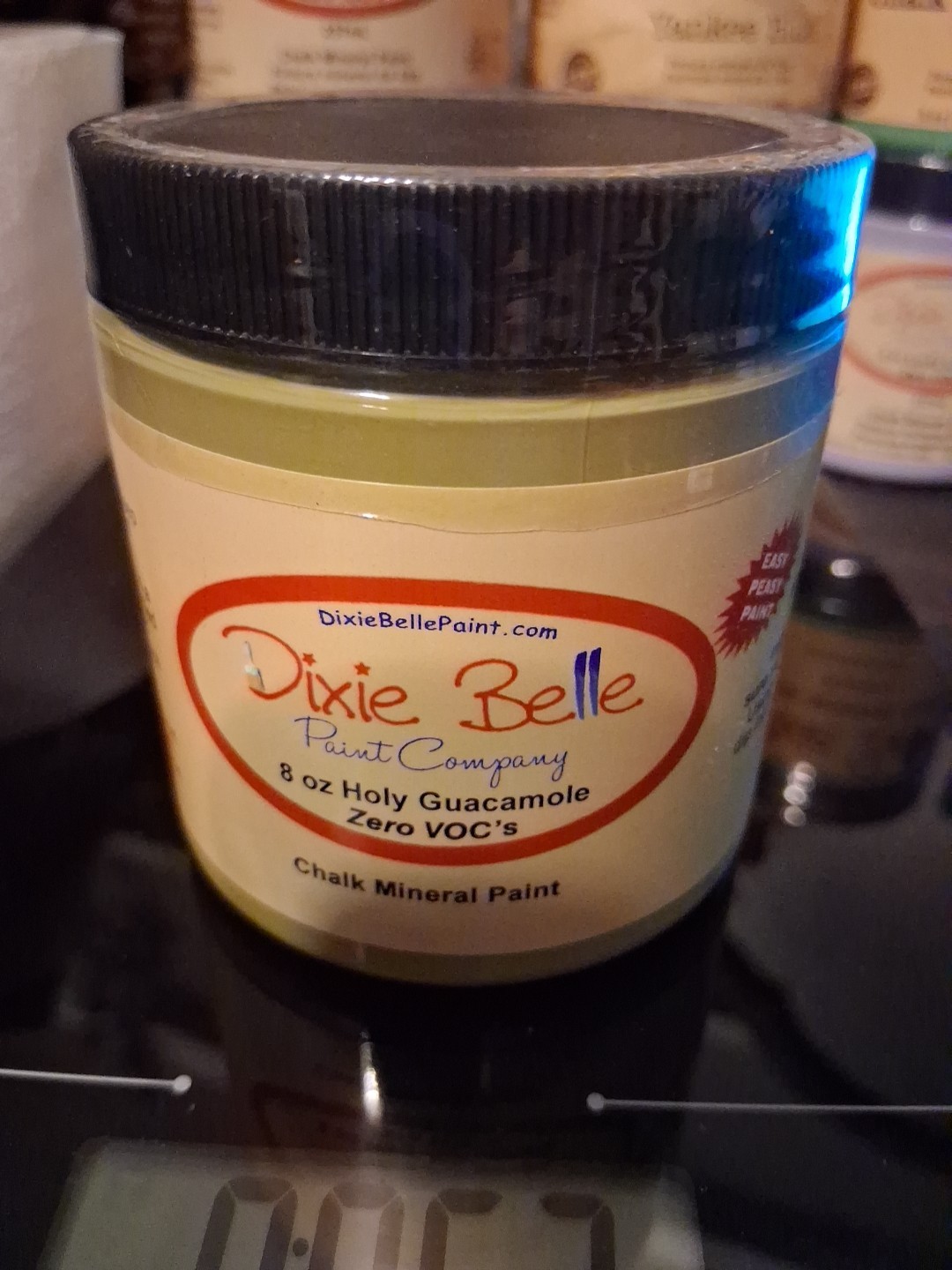 Dixie Belle Chalk Mineral Paint 8oz Holy Guacamole sealed