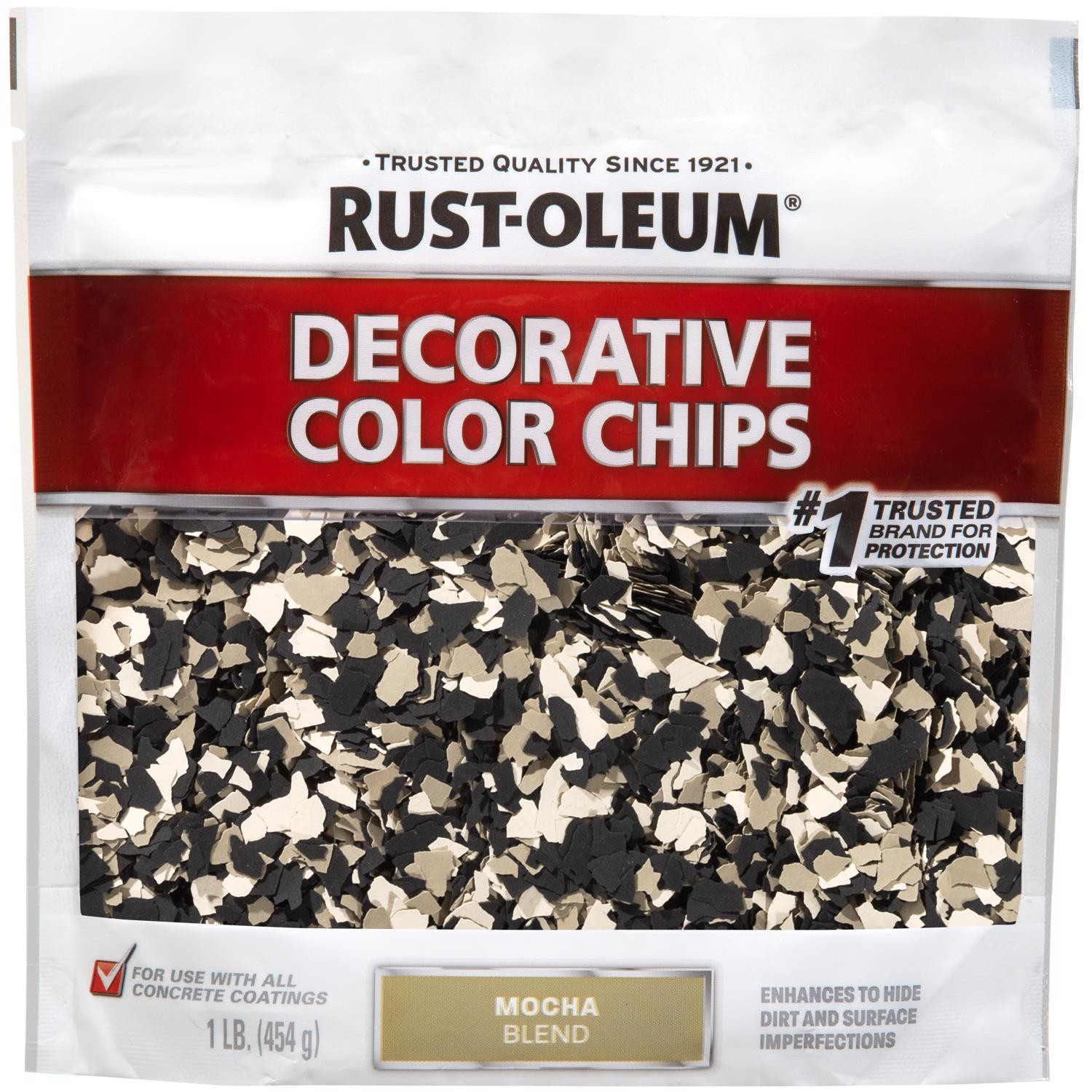 Rust-Oleum EpoxyShield Indoor and Outdoor Mocha Blend Decorative Color Chips 1lb