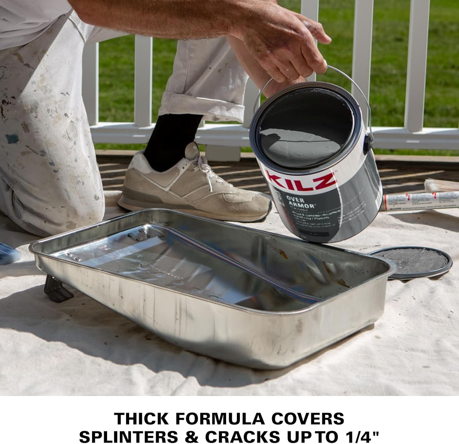 KILZ Over Armor Textured Solid Coating Wood Composite Concrete Resurfacer
