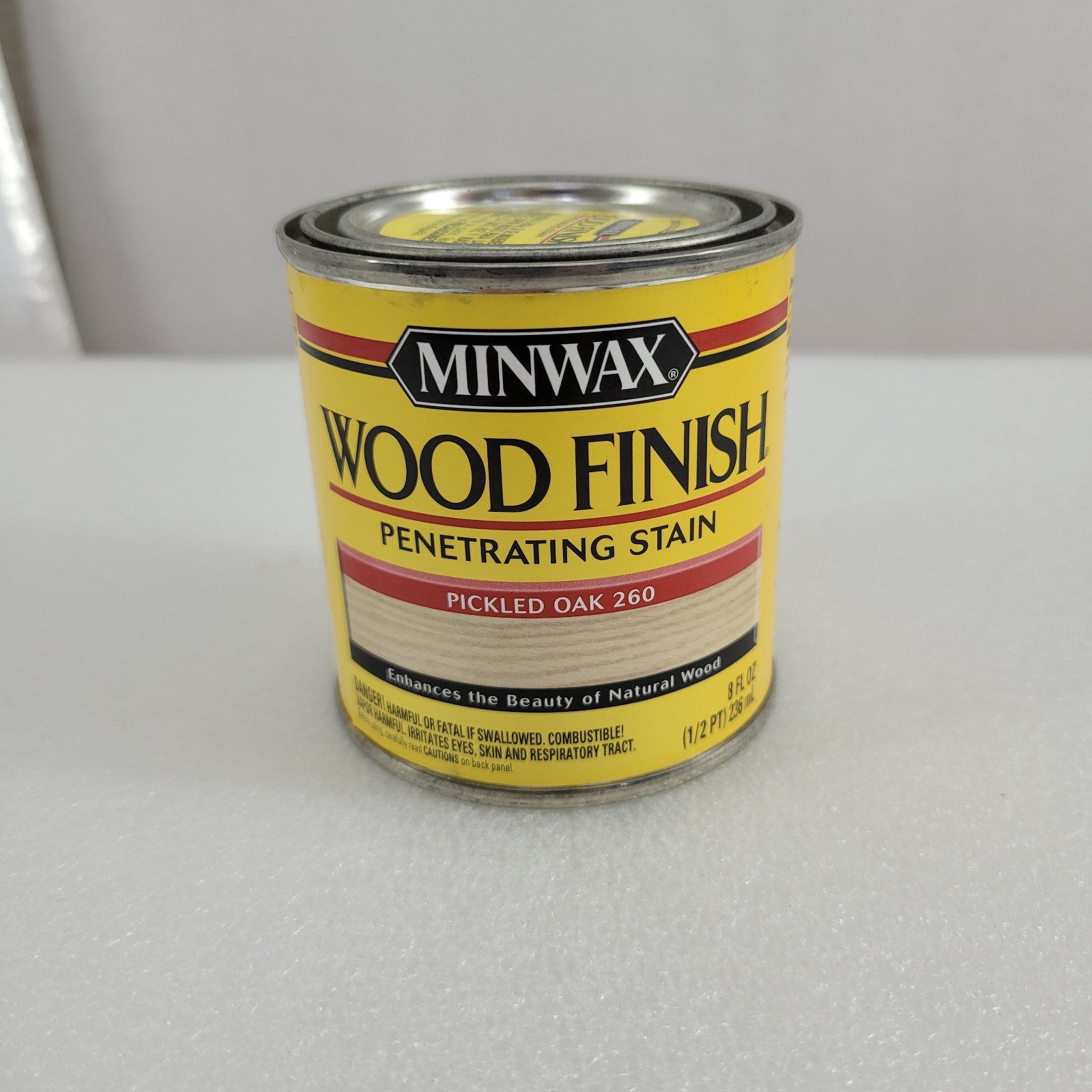 Minwax 260 Pickled Oak Wood Finish Oil-Based Wood Stain 1/2 Pint. New