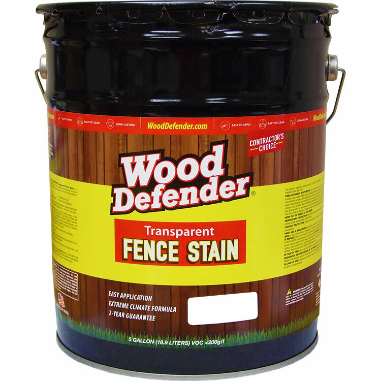 Wood Defender Transparent Fence Stain CLEAR GLOW 5-gallon