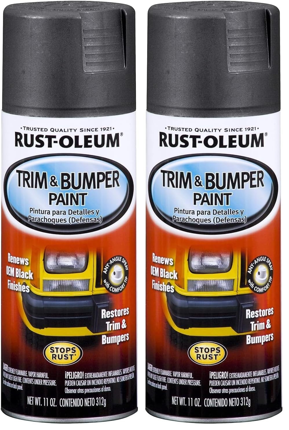 Rust-Oleum Black BlackRust-Oleum Automotive 11 Ounce (Pack of 2),