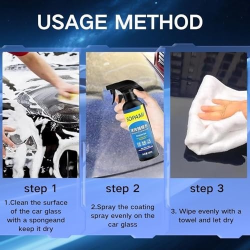 Ceramic Paint Sealant Spray – Maximum Gloss & Shine, Hydrophobic Coating for Car