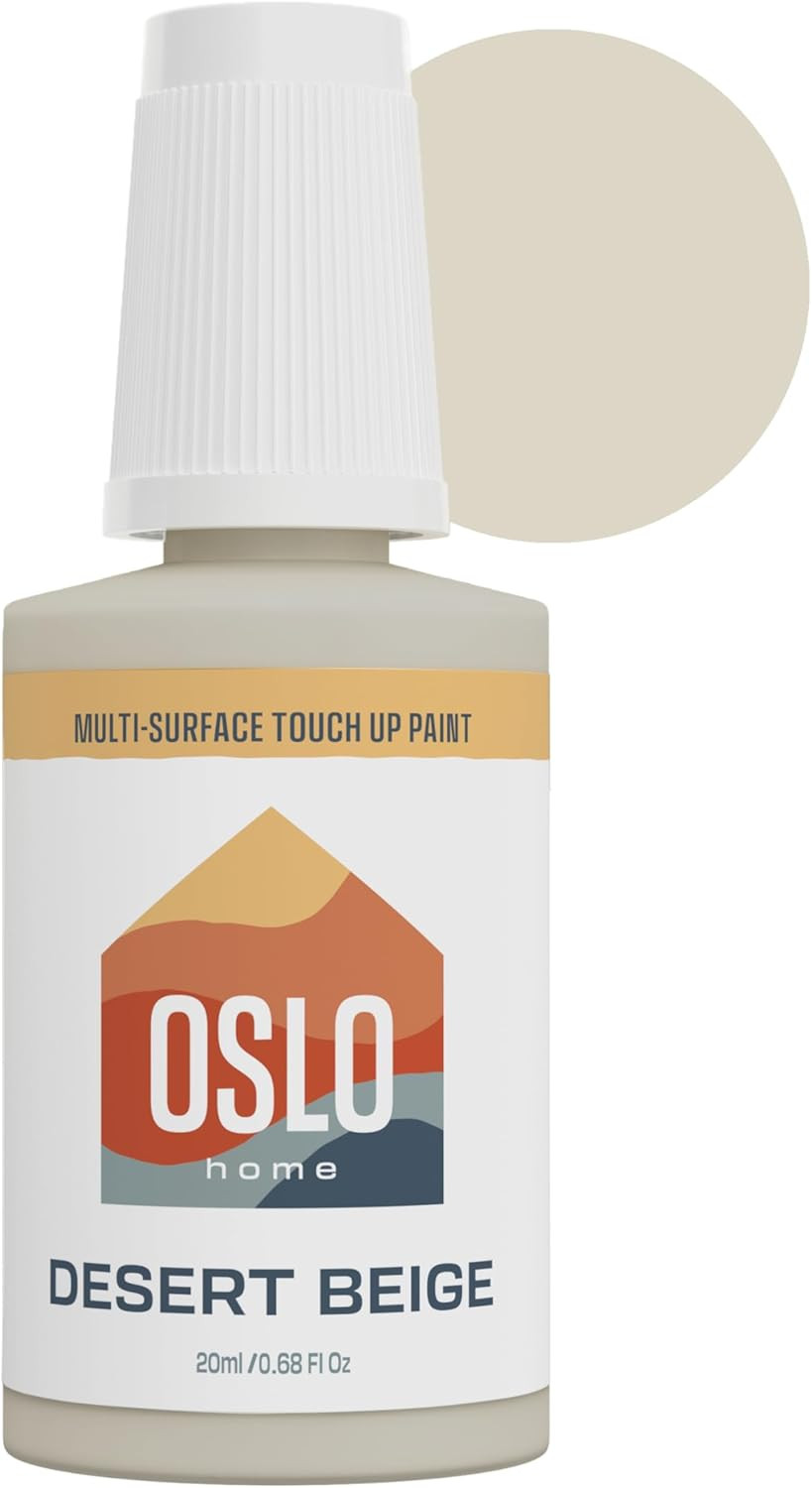 Porcelain + Appliance Touch up Paint, Desert Beige, 20Ml, High Gloss, W/Brush in