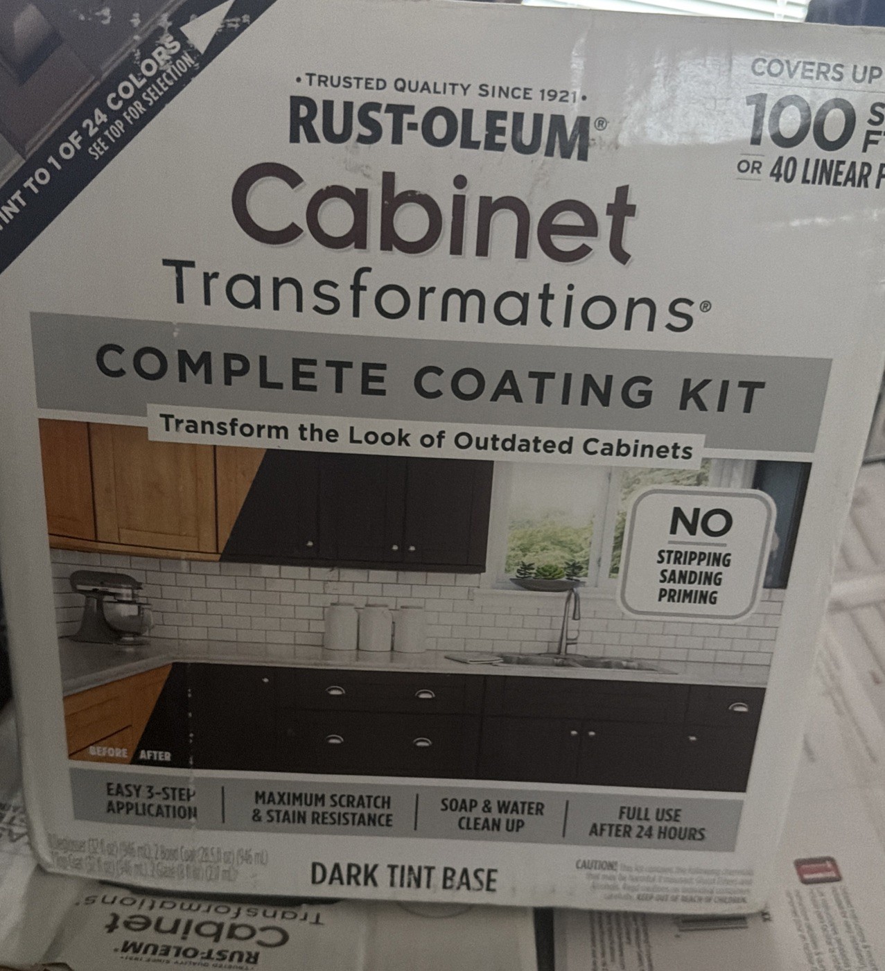 Rust-Oleum 258240 Cabinet Transformations Coating Dark Kit 100sf