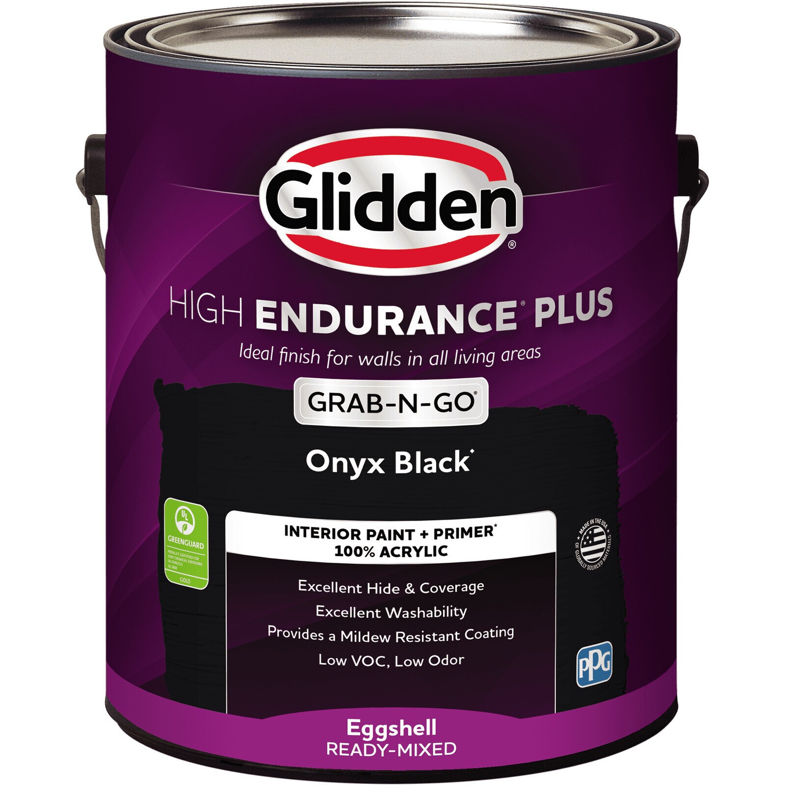 Interior Paint & Primers Eggshell Black Low-odor Bedrooms Living Room 1 Gal New