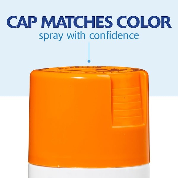 Rust-Oleum 334043 General Purpose Spray Paint, Real Orange, Gloss, Solvent, 12