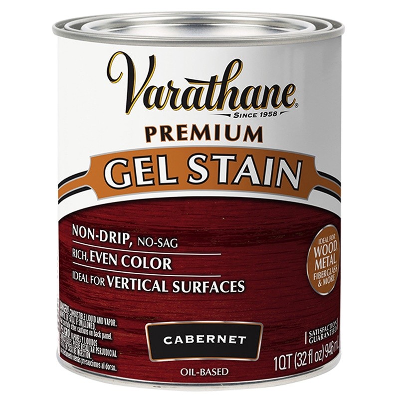 Non-Drip Gel Wood Stain Quart 2 Pack Fast Drying Interior Furniture Stain New