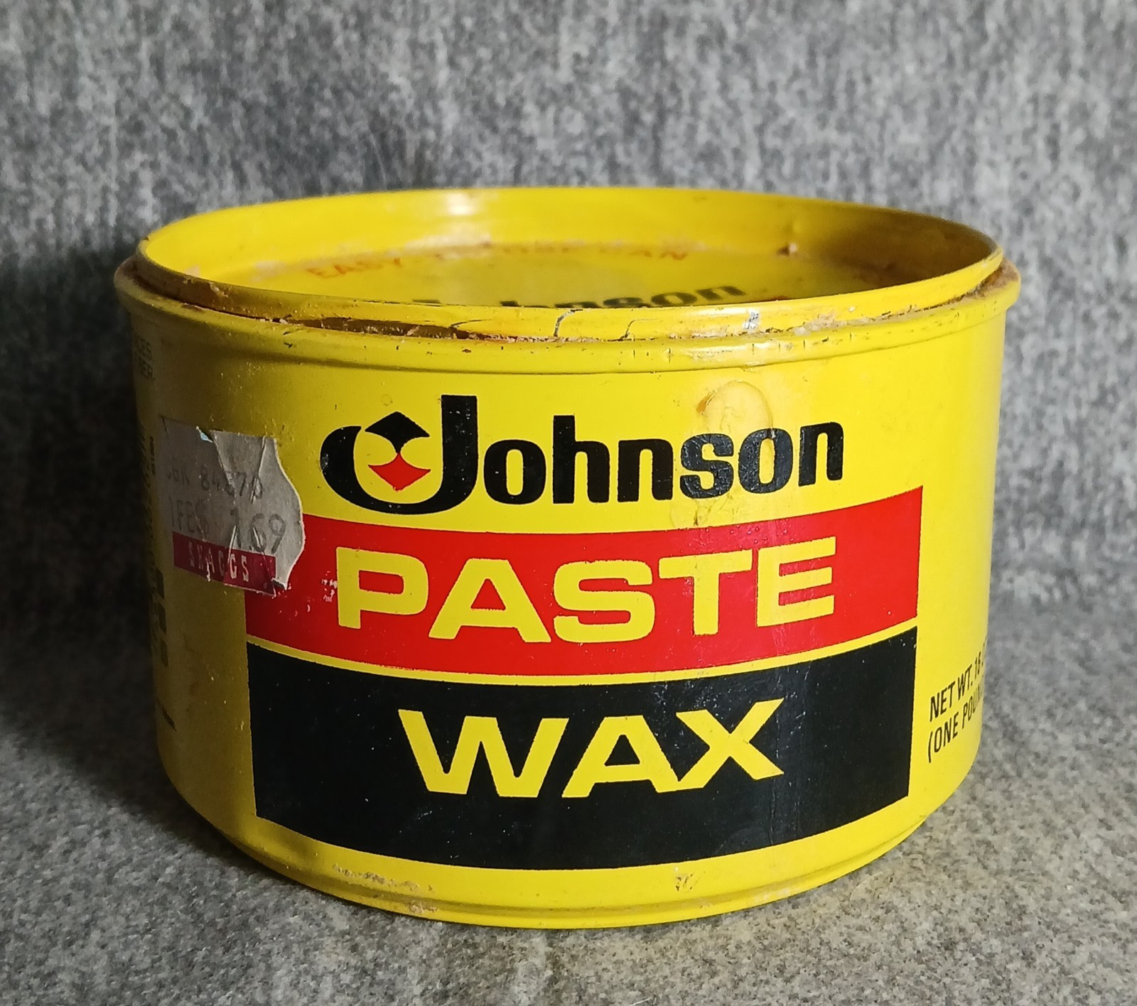 Vintage Johnson Paste Wax 16 oz Can Original Can