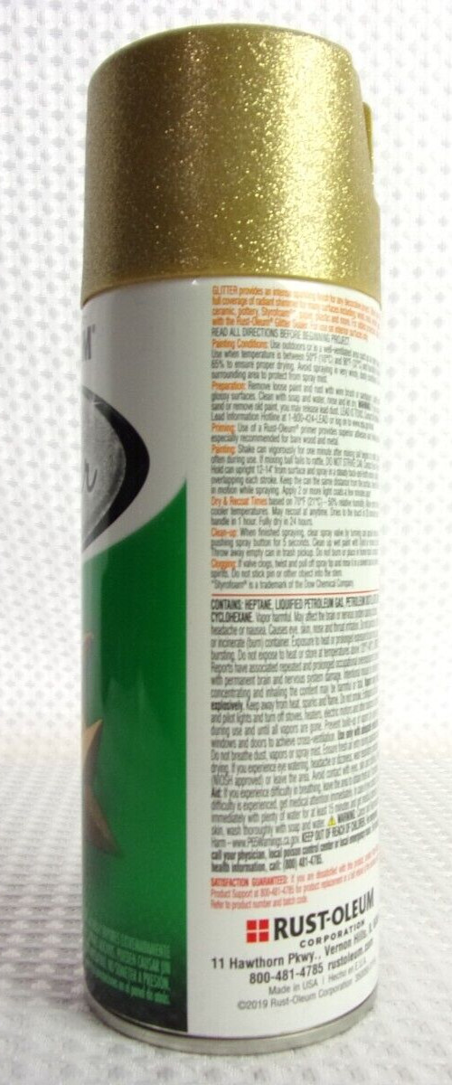 Rust-Oleum Specialty Glitter Intense Shimmer Gold Spray Paint 10.25Oz (2 pk) NEW