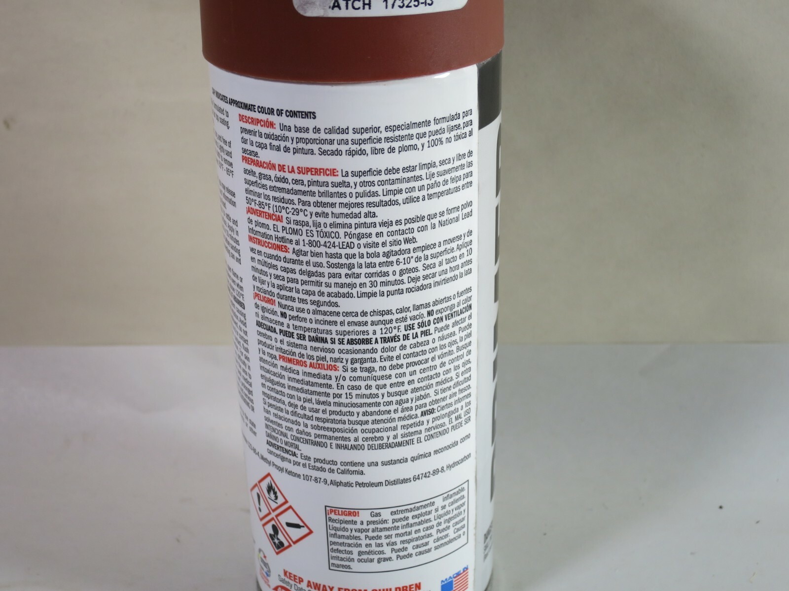 Aervoe Z8074 Zynolyte Multipurpose Primer, Red Oxide