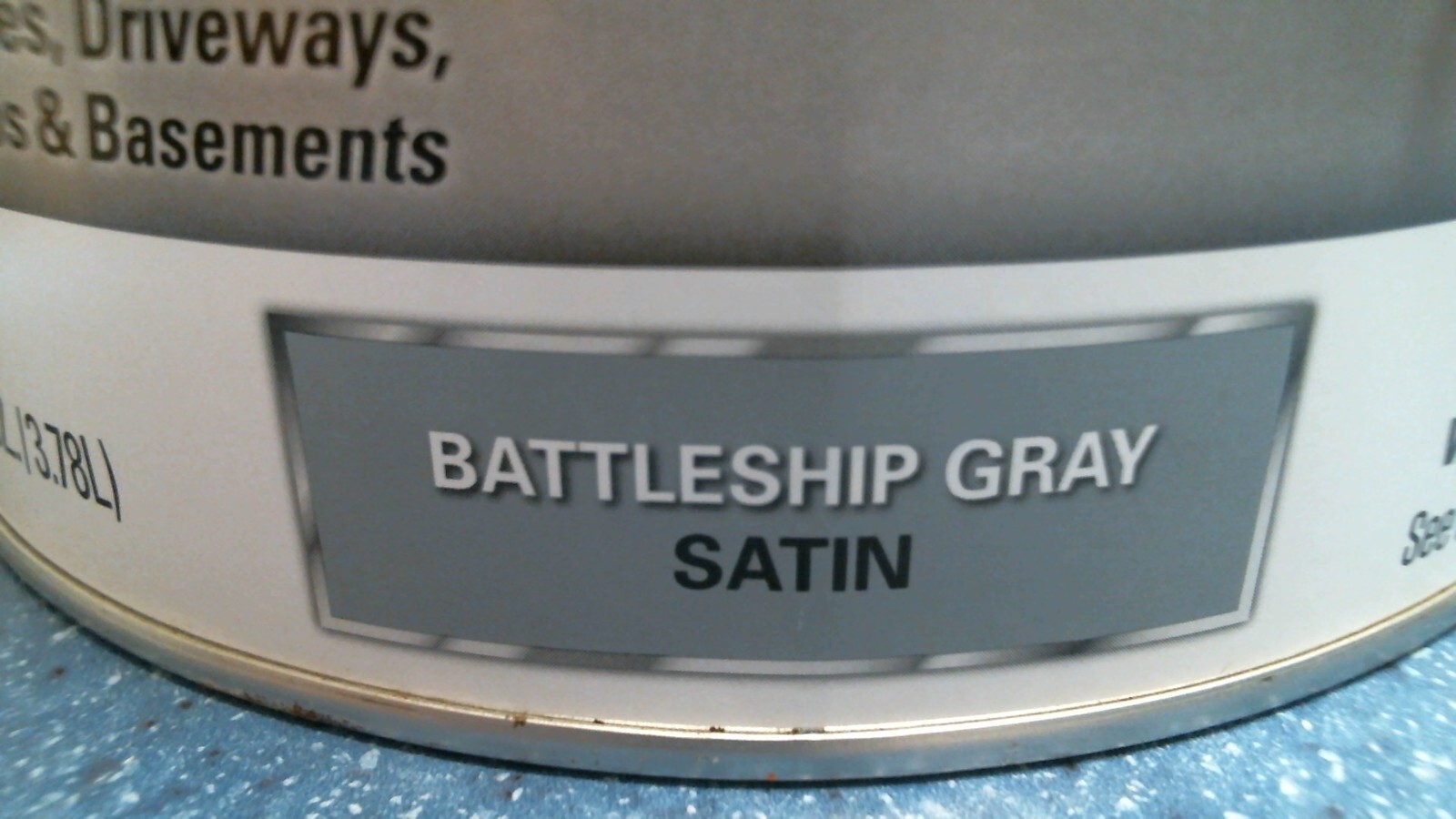Rust-Oleum Concrete & Garage Floor Paint & Primer Battleship Gray (14045) FS
