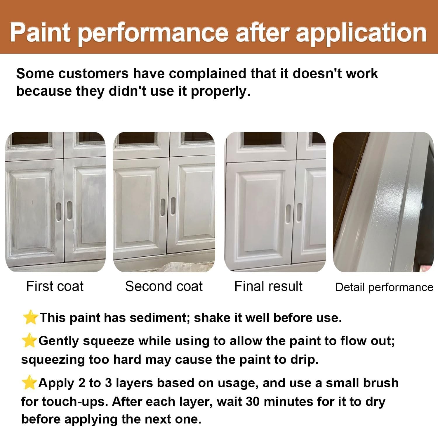 6.35 fl oz Wood Touch-Up Paint for Doors, Cabinets, Furniture & Metal Surfaces