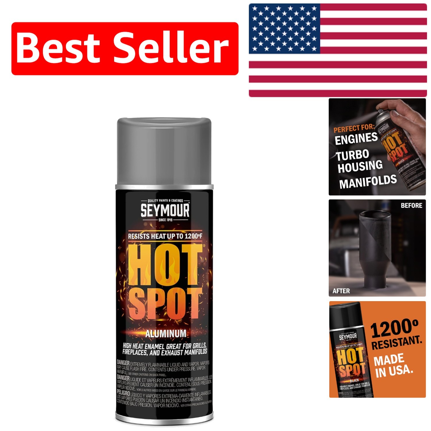 Durable High Heat Spray Paint 12oz – Designed to Resist Peeling & Blistering