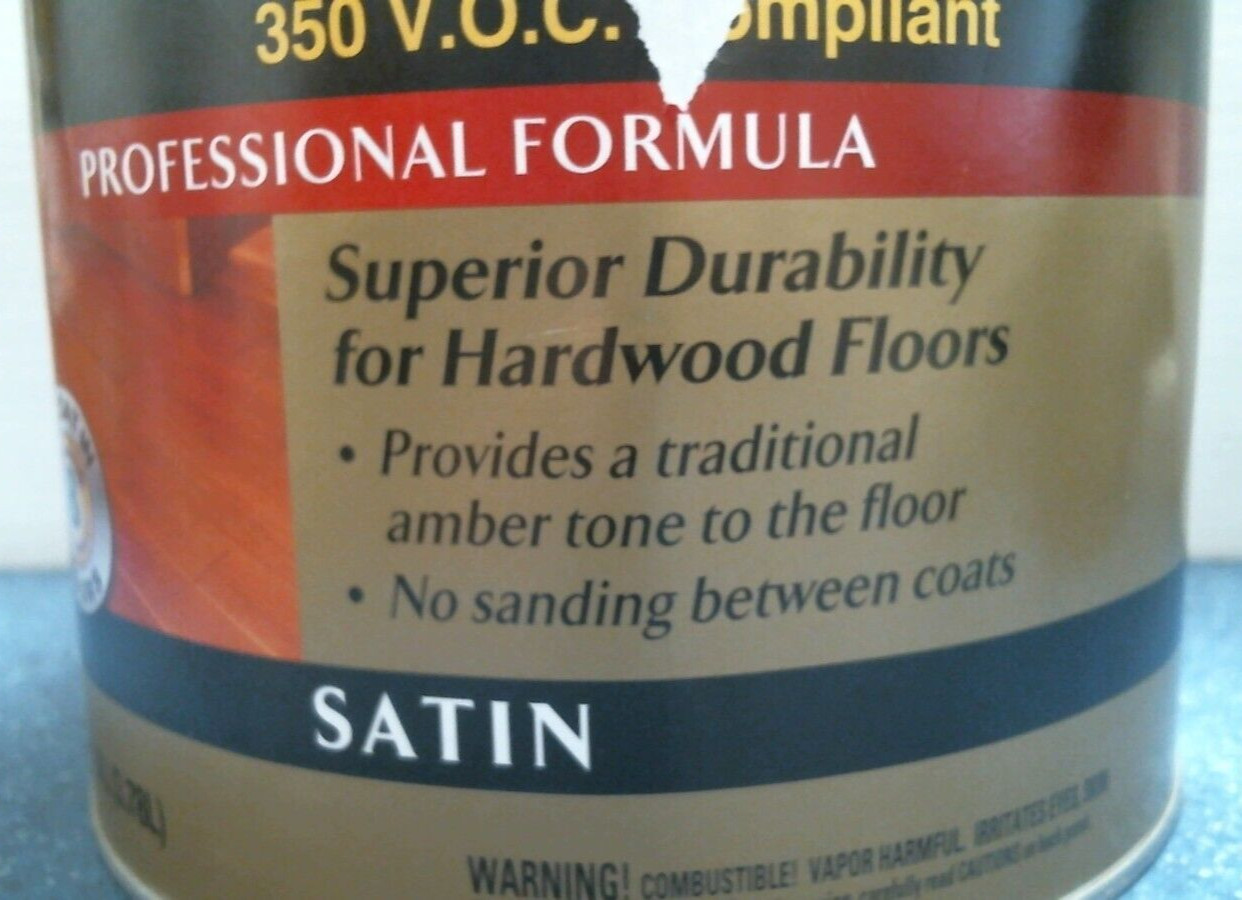 Minwax Polyurethane For Floors 350 V.O.C. SATIN 1 Gal. (13025) FS