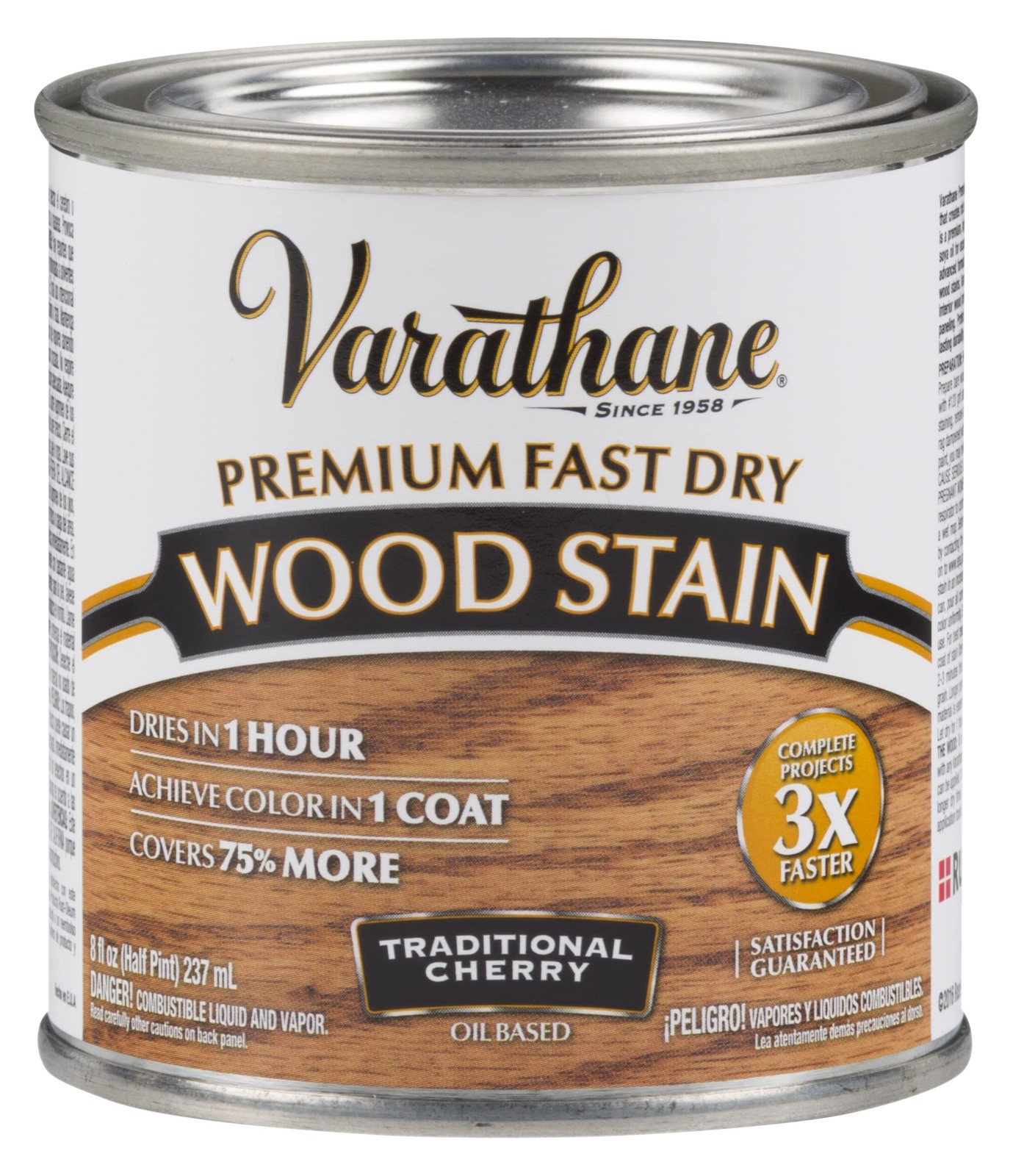 Varathane Premium Fast Dry Traditional Cherry Wood Stain 1 Pint 70 Sq Ft Cove…