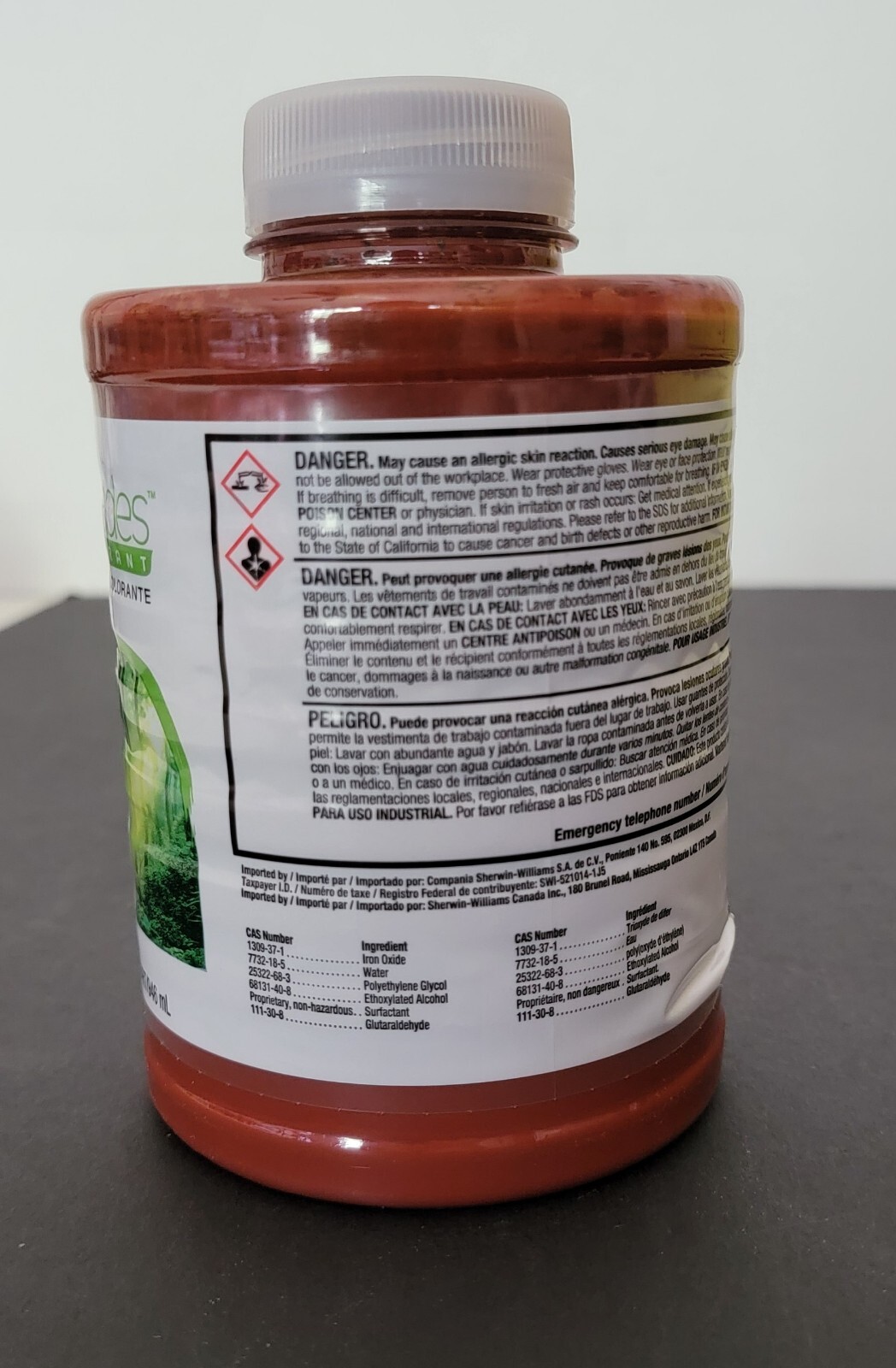 Red Paint GeoShades Paint Colorant, Red Oxide, 1 Qt. “F” ACV041147 NEW Sealed