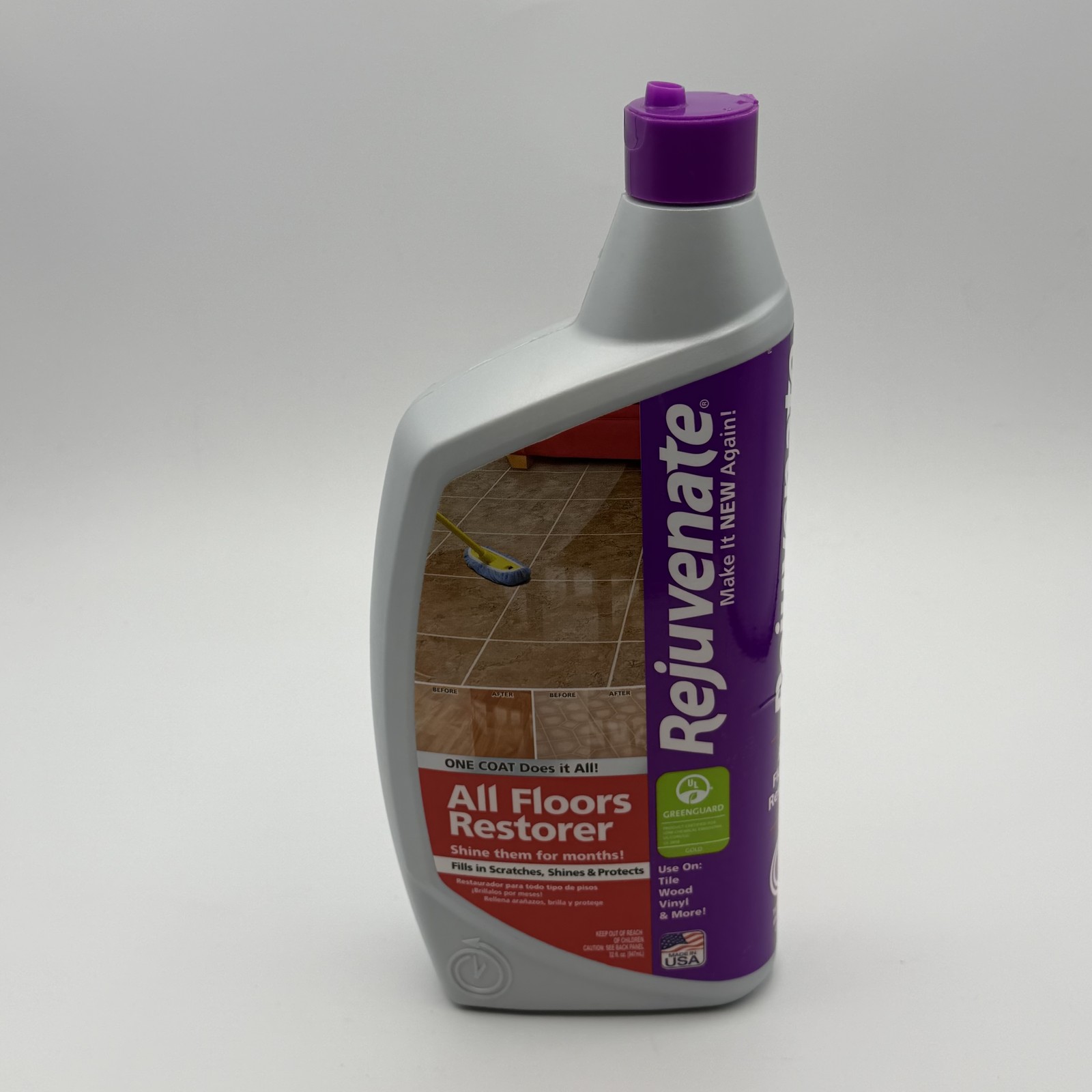 Rejuvenate All Floors Restorer Shine Protects Tile Wood Vinyl Laminate 32oz -Cap