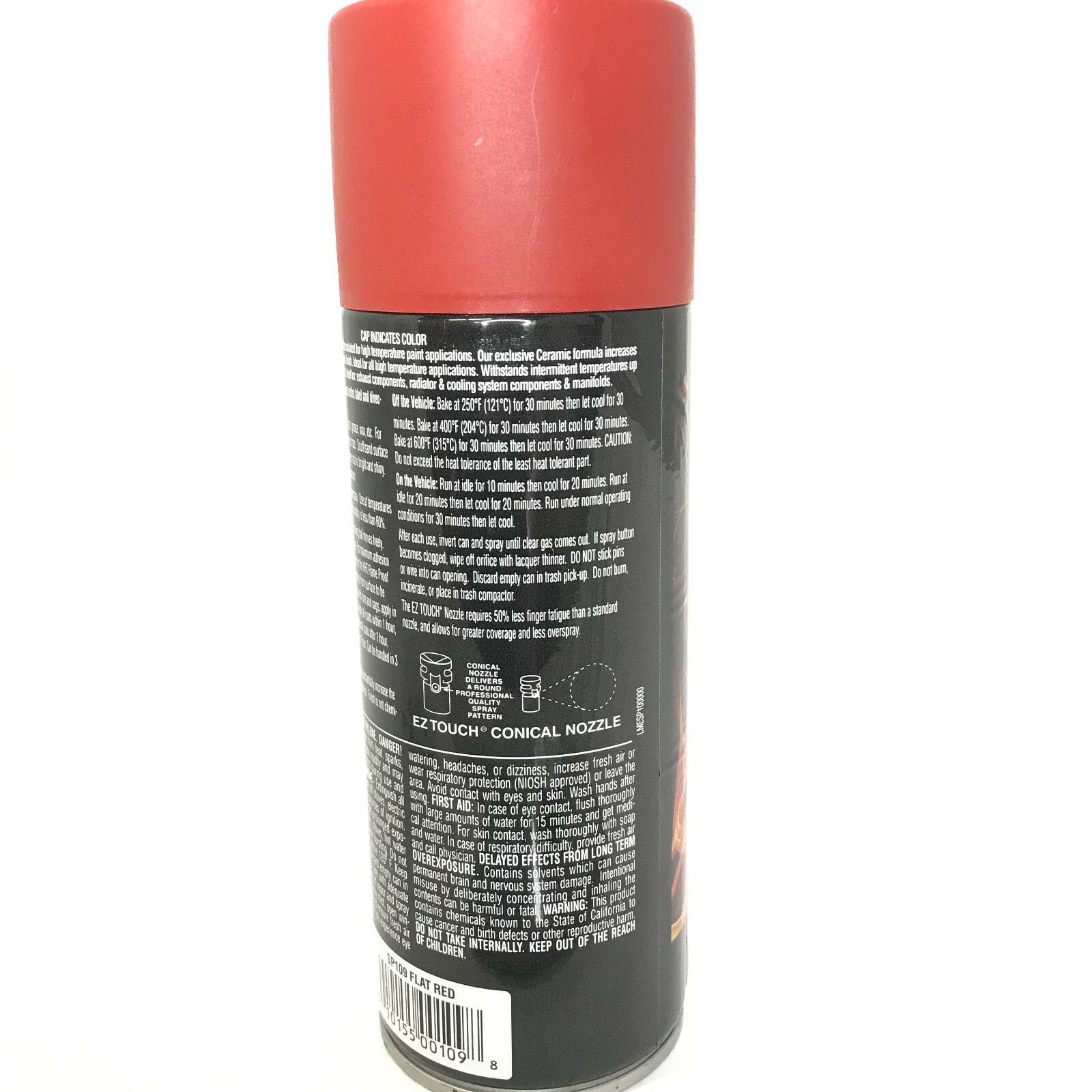 VHT SP109-2 PACK High Temperature Flame Proof FLAT RED Header Spray Paint – 11oz