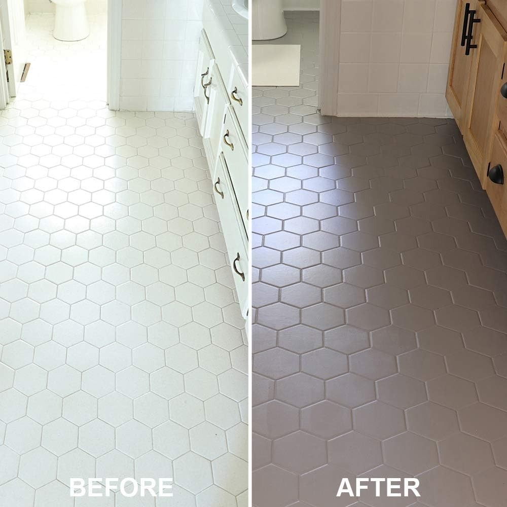 Home Interior Floor Coating Kit, Matte Aged Gray