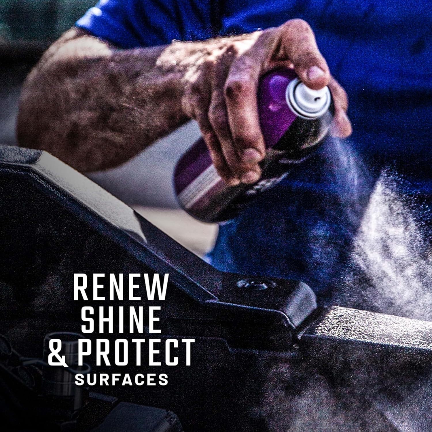 High-Gloss Clear Coat Spray for Plastic, Vinyl, and Rubber Protection