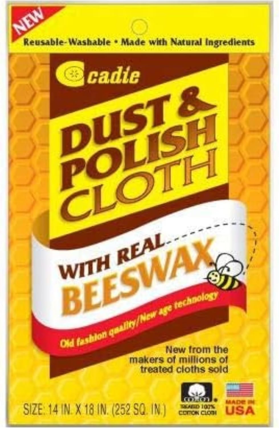 Durable Beeswax Furniture Cleaning Cloths – 2 Count for Easy Dusting & Polishing