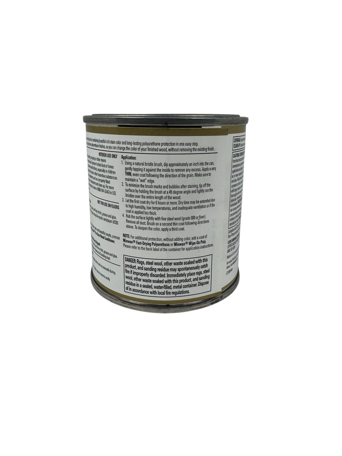 Minwax PolyShades Royal Walnut Satin Stain Polyurethane 1/2 PT 8 Oz Discontinued