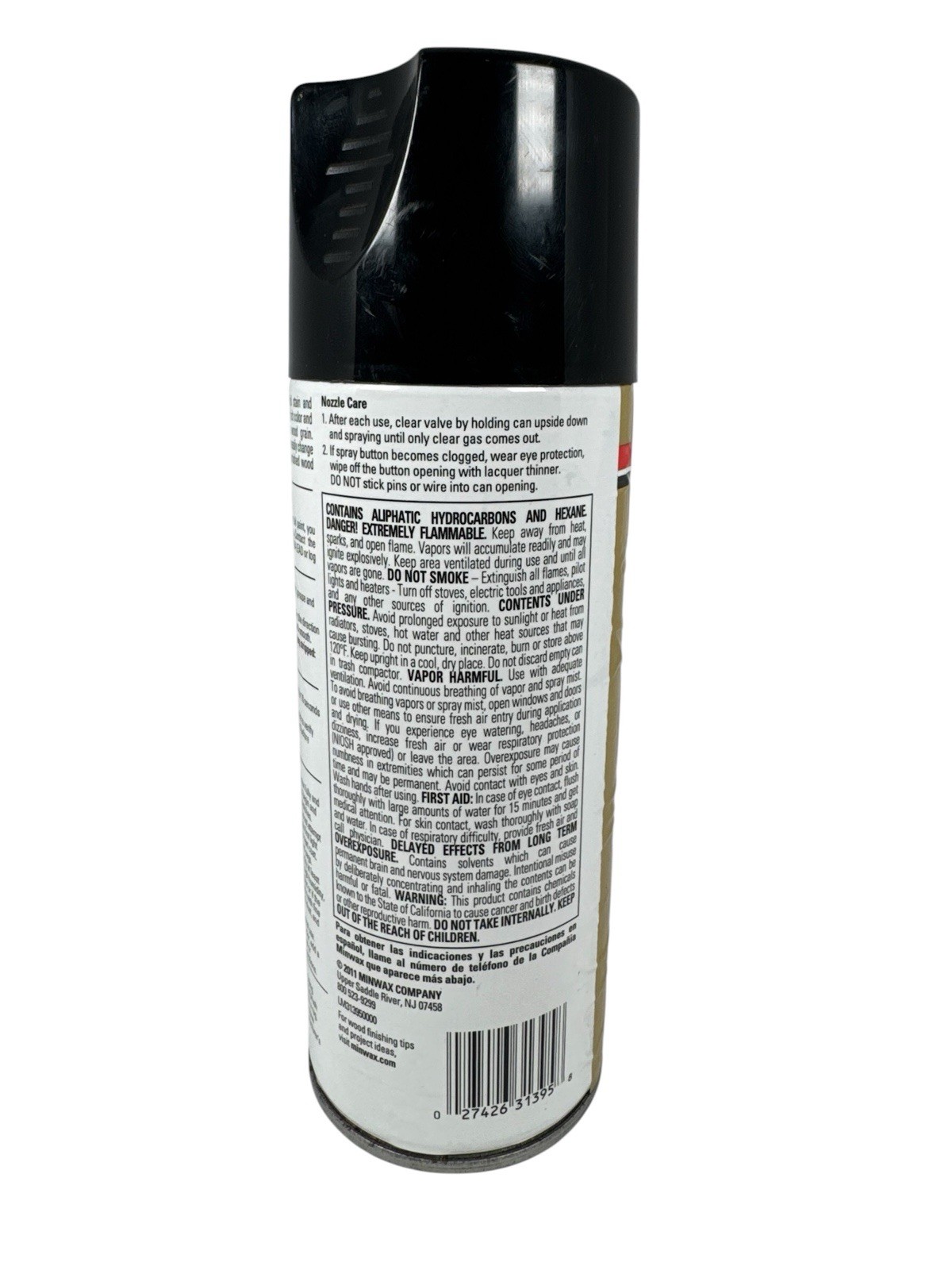 Minwax PolyShades CLASSIC BLACK Satin 10.75 oz Stain & Polyurethane Spray NEW
